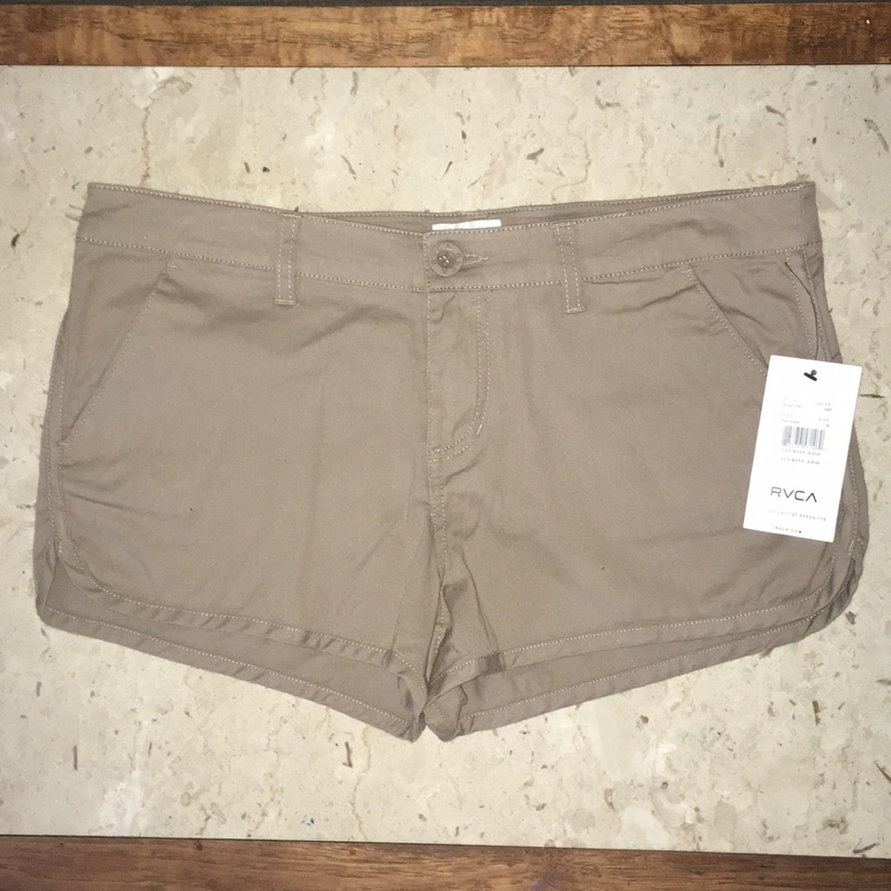 NWT RVCA Town Down shorts, sz 29, tan